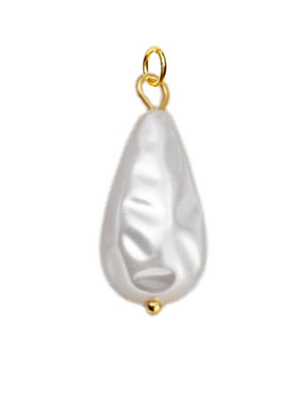Waterdrop Baroque Pearl Charm For Charm Necklace