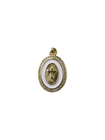 Faith Oval Charm
