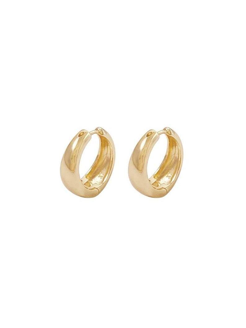 18K Gold Filled Huggies Earrings