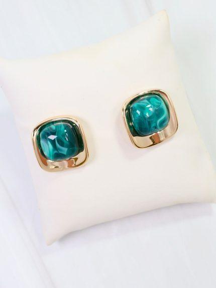 Waterbury Stud Earring Green