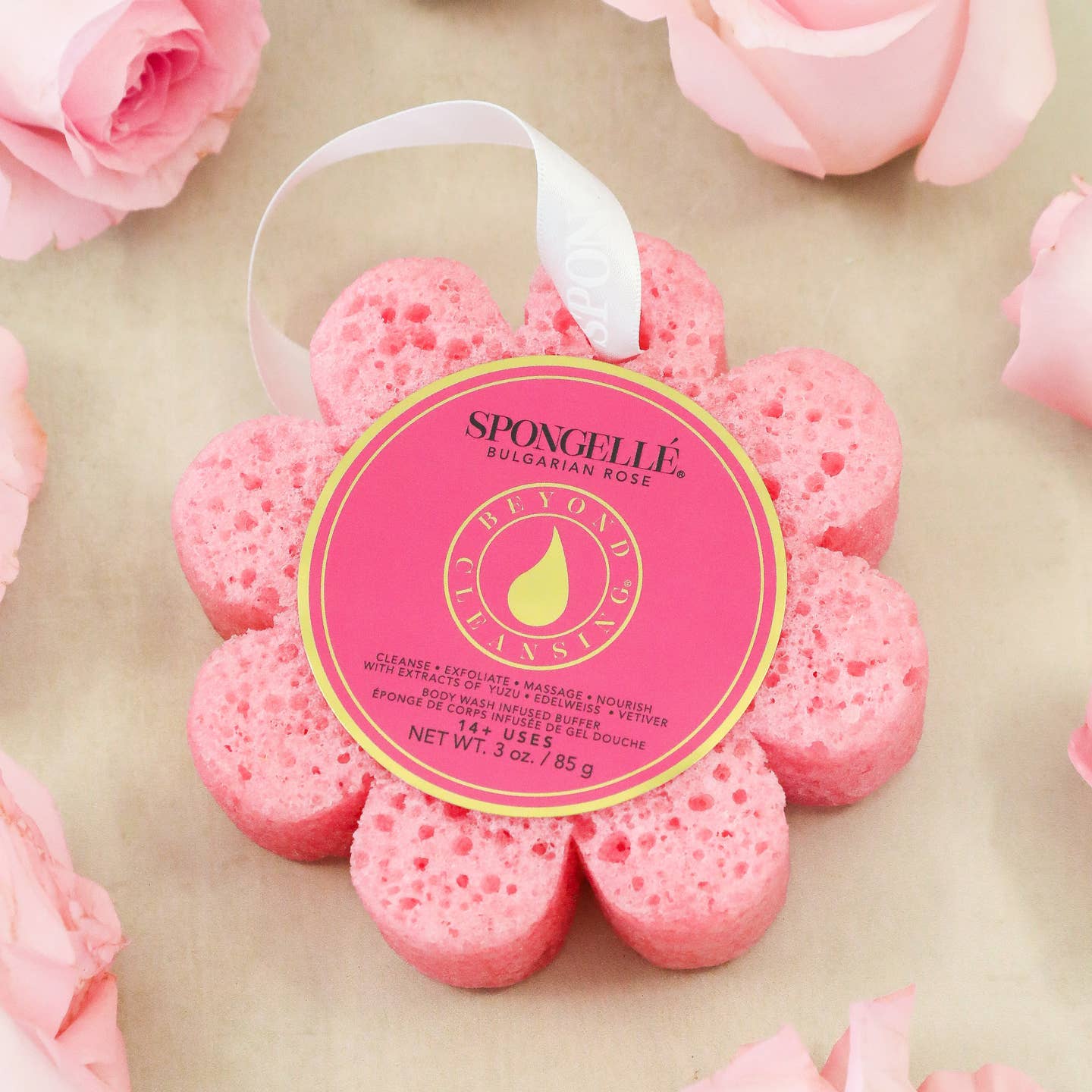 Bulgarian Rose Wild Flower | Flower Sponge | Pink Flower