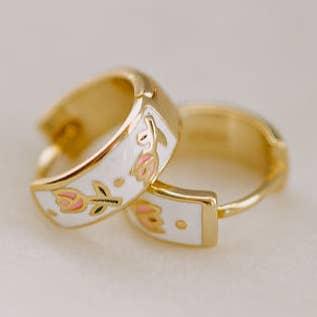 Eloise Tea Cup Hoops