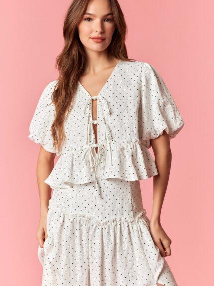 The Charming Polka Dot Top